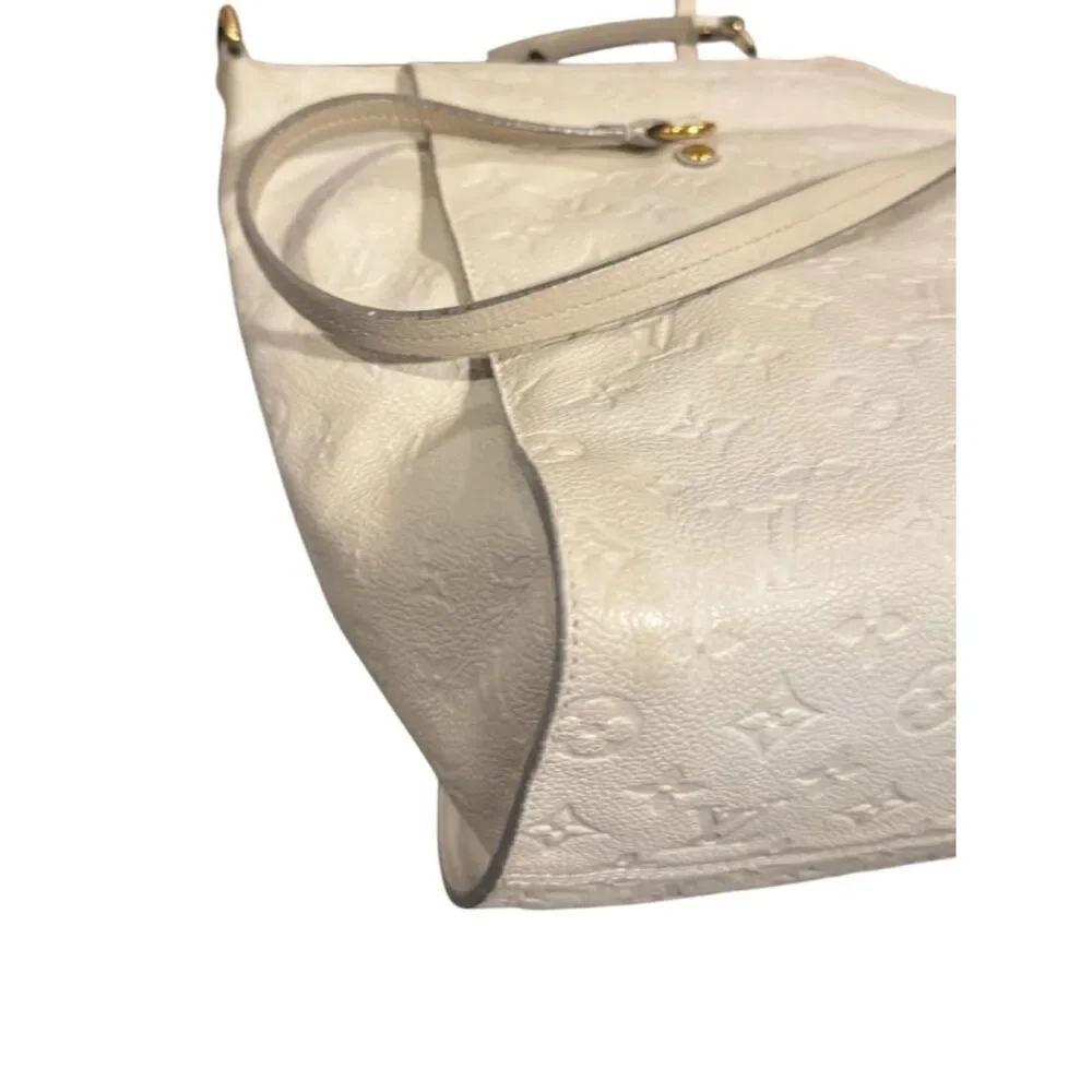 Louis Vuitton Empreinte LV Monogram Leather Lumineuse PM Tote Bag Neigo Creme